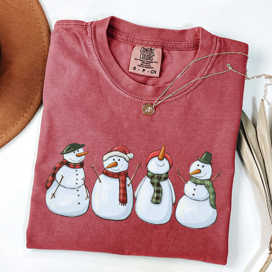 Adorable Snowman, Christmas, Winter, Santa, Xmas Tshirt Comfort Colors T-Shirt