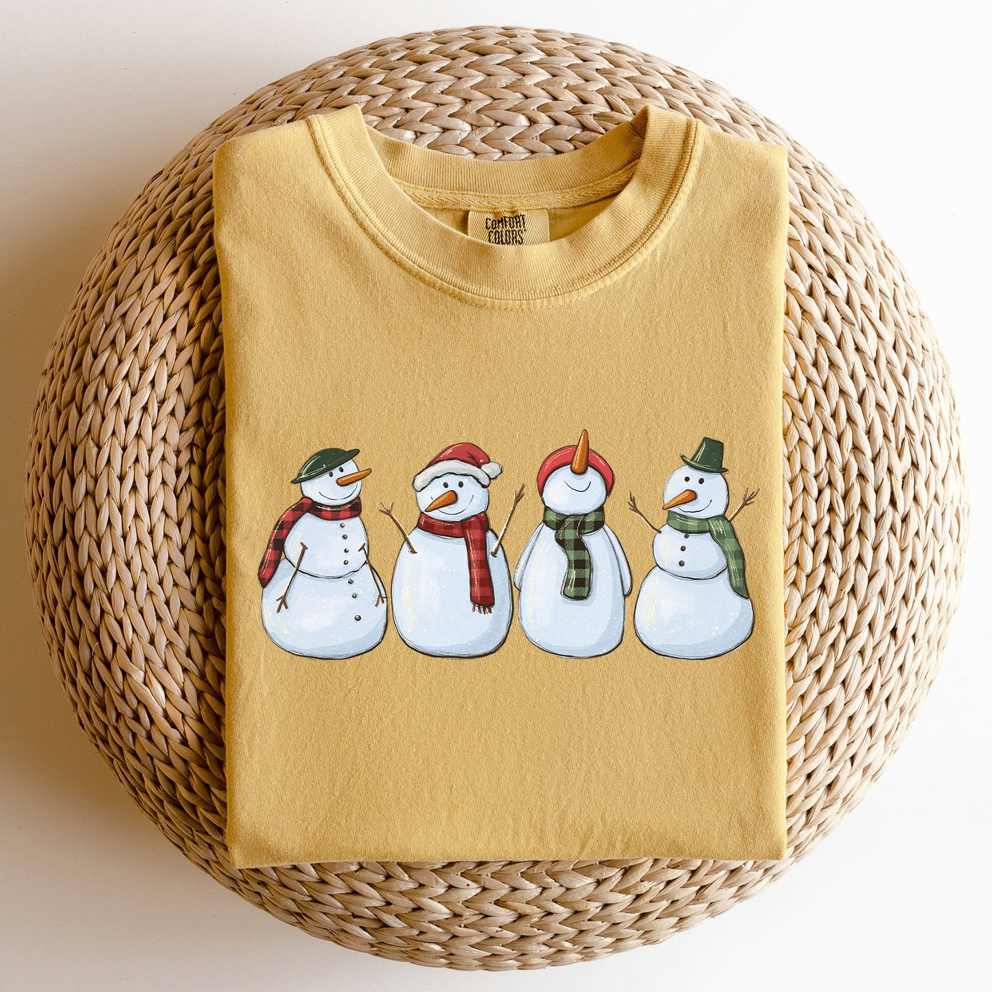 Adorable Snowman, Christmas, Winter, Santa, Xmas Tshirt Comfort Colors T-Shirt