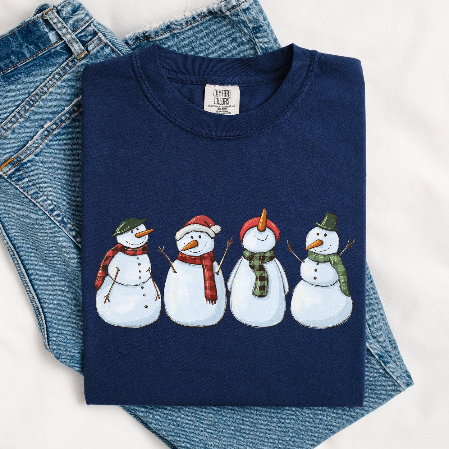 Adorable Snowman, Christmas, Winter, Santa, Xmas Tshirt Comfort Colors T-Shirt