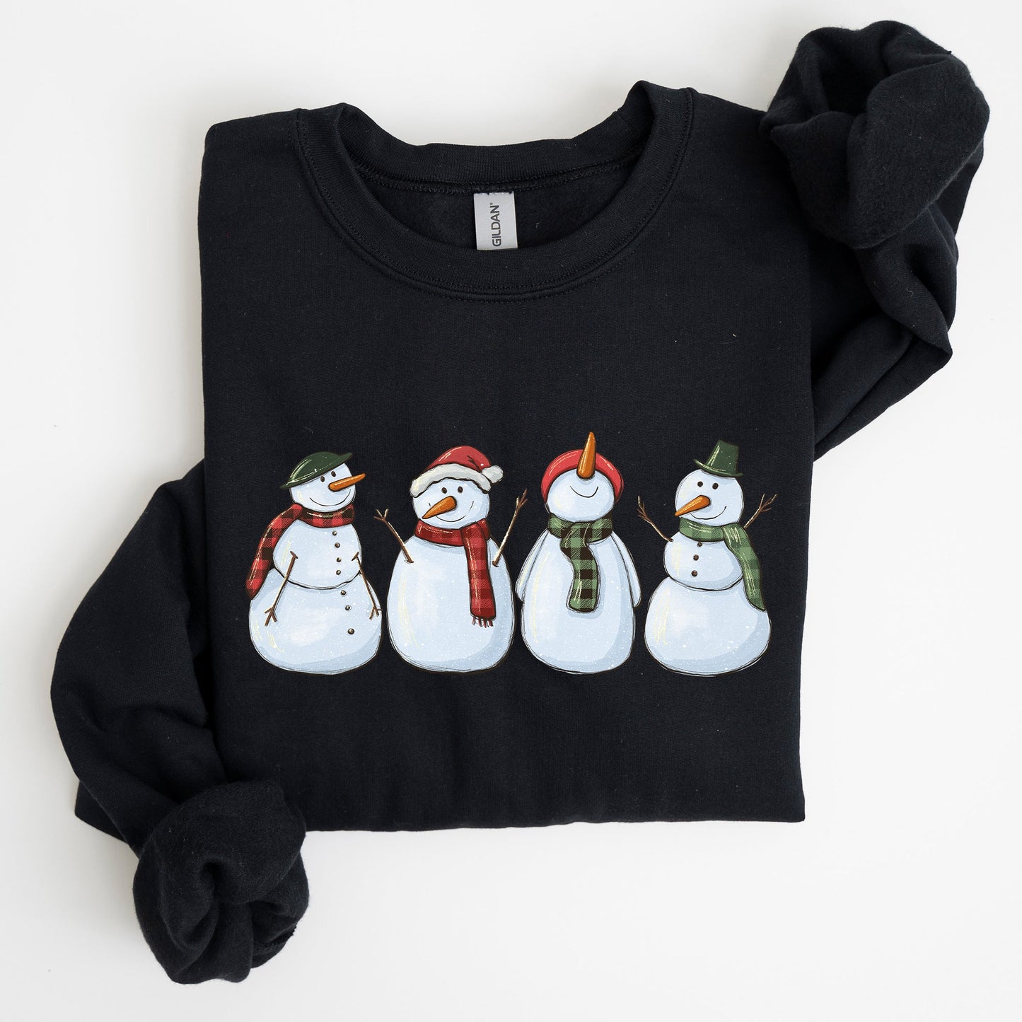 Adorable Snowman, Christmas, Winter, Santa, Xmas Sweatshirt