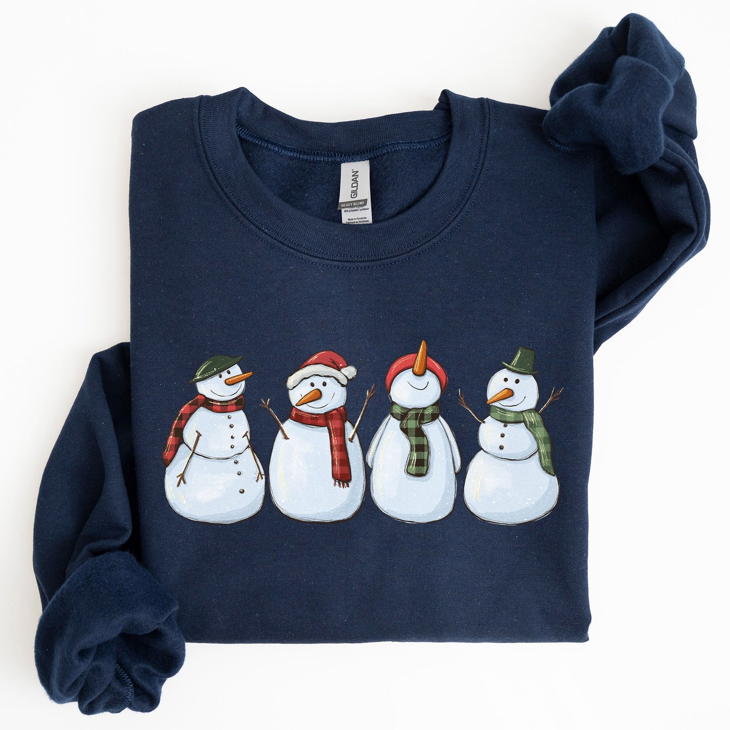 Adorable Snowman, Christmas, Winter, Santa, Xmas Sweatshirt