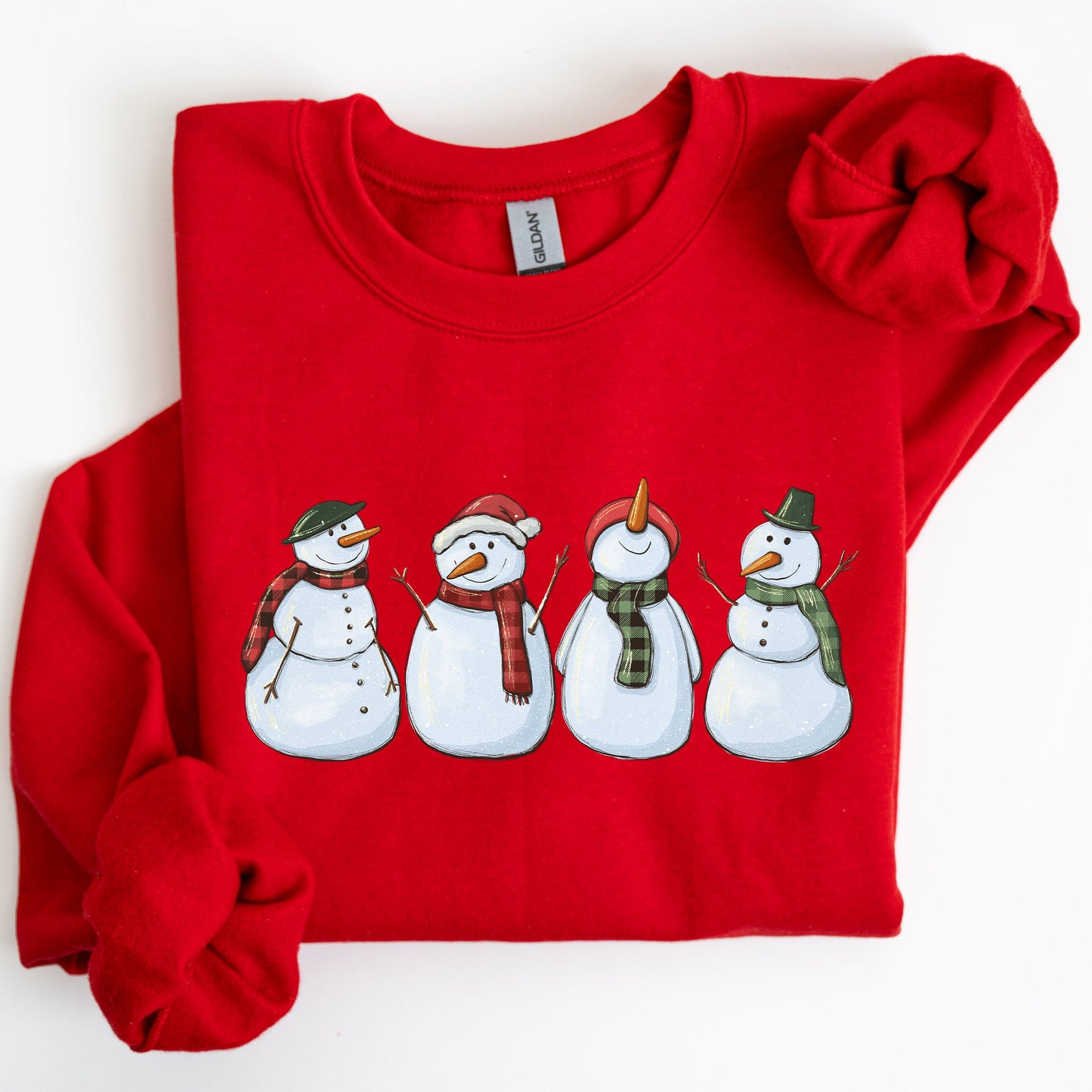 Adorable Snowman, Christmas, Winter, Santa, Xmas Sweatshirt