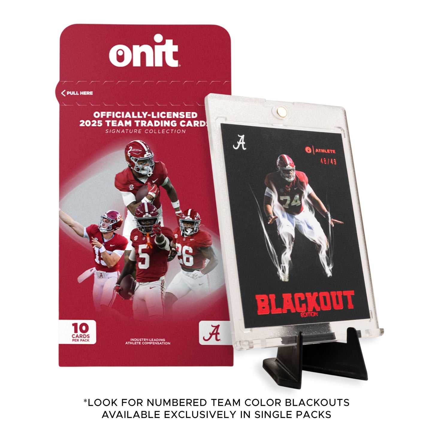 University of Alabama Football 2025 Trading Cards - Single Pack