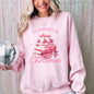 All Booked For Christmas, Coquette, Reading, Teacher, Winter, Santa, Xmas Sweatshirt