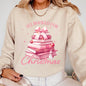 All Booked For Christmas, Coquette, Reading, Teacher, Winter, Santa, Xmas Sweatshirt