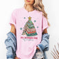 All Booked For Christmas, Reading, Teacher, Winter, Santa, Xmas Tshirt Comfort Colors T-Shirt