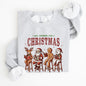 All Booked For Christmas, Reindeer, Santa, Snowman, Teacher, Books Sweatshirt