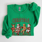 All Booked For Christmas, Reindeer, Santa, Snowman, Teacher, Books Sweatshirt