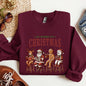 All Booked For Christmas, Reindeer, Santa, Snowman, Teacher, Books Sweatshirt