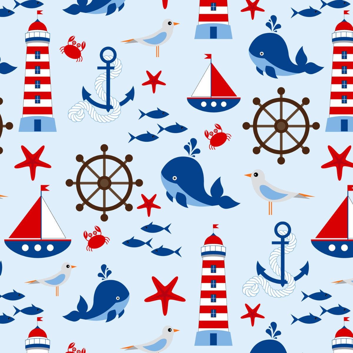 Anchors Away Girl Romper