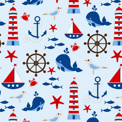 Anchors Away Boy Romper