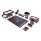 MOOG Prestige Wood Desk Set - Burgundy-  12PCS