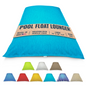 Pool Float Bean Bag Lounger - Extra Large No Air Inflation needed, Made in USA