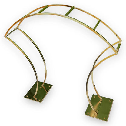 Arched Gold Wedding Table Flower Centerpiece