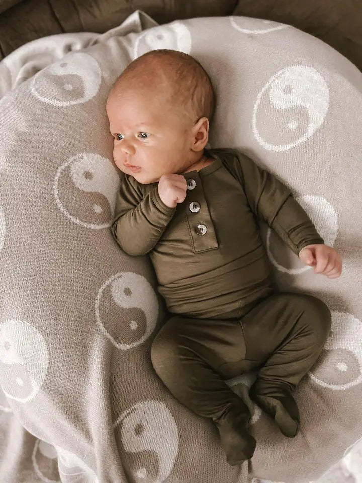 Newborn Boy Outfit Set - Army Green | Baby Boy Coming Home Outfit