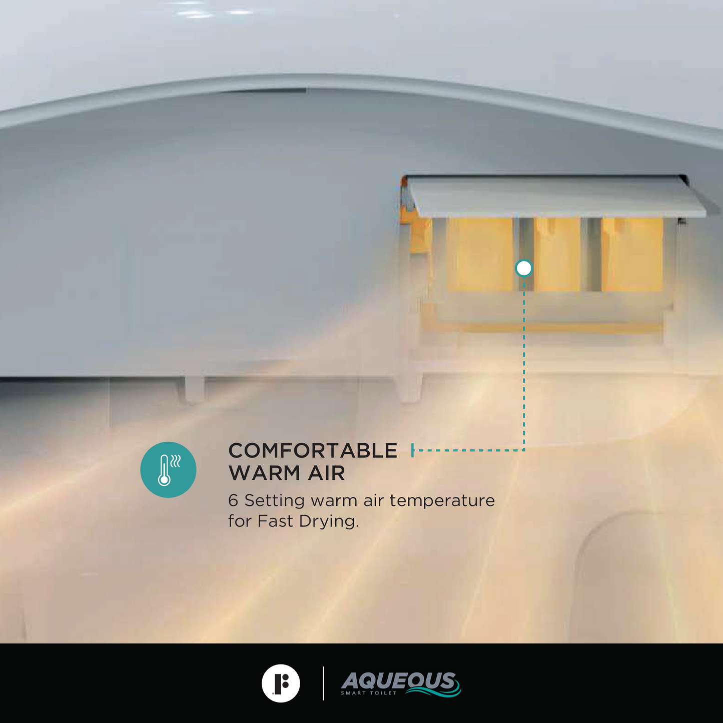 Fine Fixtures SWT1W Aqueous™ Smart Wall-Hung Toilet & Bidet Seat