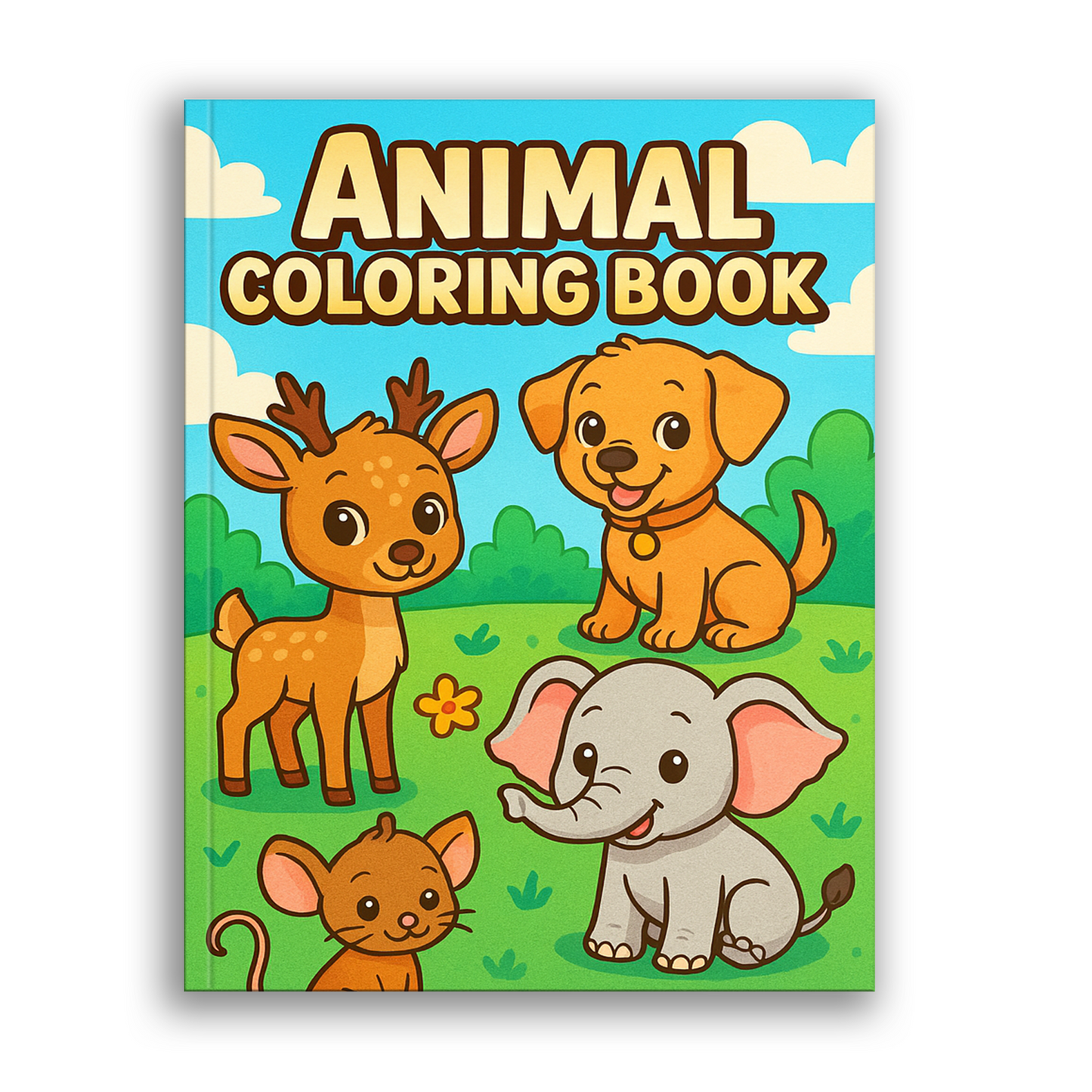 Animal Coloring Book - Fun and Easy Designs of Lions, Giraffes, Elephants & More