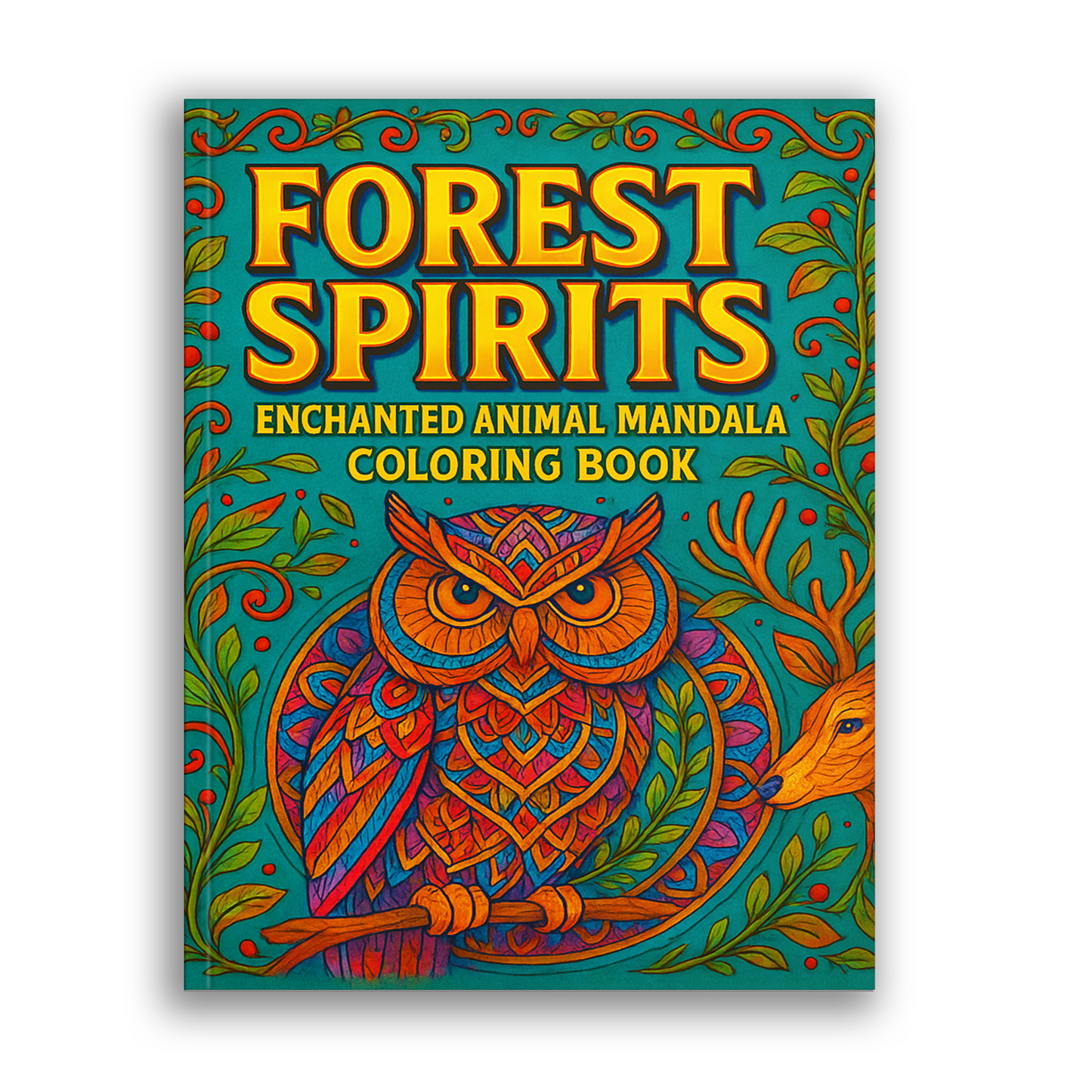 Forest Spirits Coloring Book - Animal Mandalas for Mindfulness and Relaxation