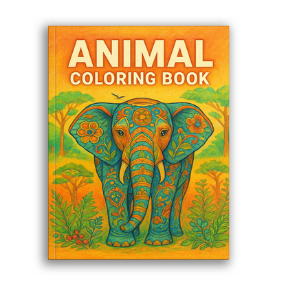 Animal Coloring Book - Coloring Fun with Rhinos, Monkeys, Lions & More