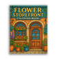 Flower Storefront Coloring Book - Romantic Streets and Blossoming Window Displays