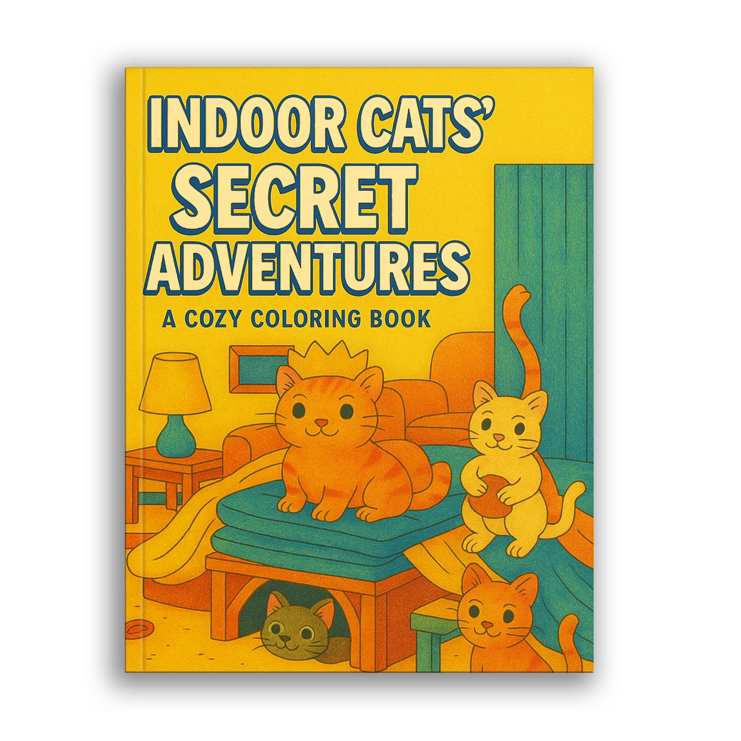 Indoor Cats’ Secret Adventures – A Whimsical Coloring Book for Cat Lovers