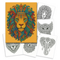 Forest Spirits Coloring Book - Animal Mandalas for Mindfulness and Relaxation