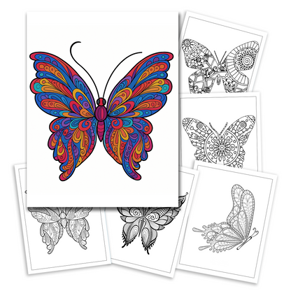 Beautiful Butterfly Coloring Book – Perfect Gift for Butterfly Lovers