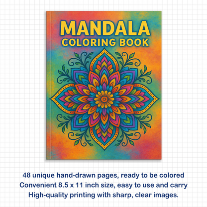Mandala Coloring Book – Intricate Designs to Color and Relax