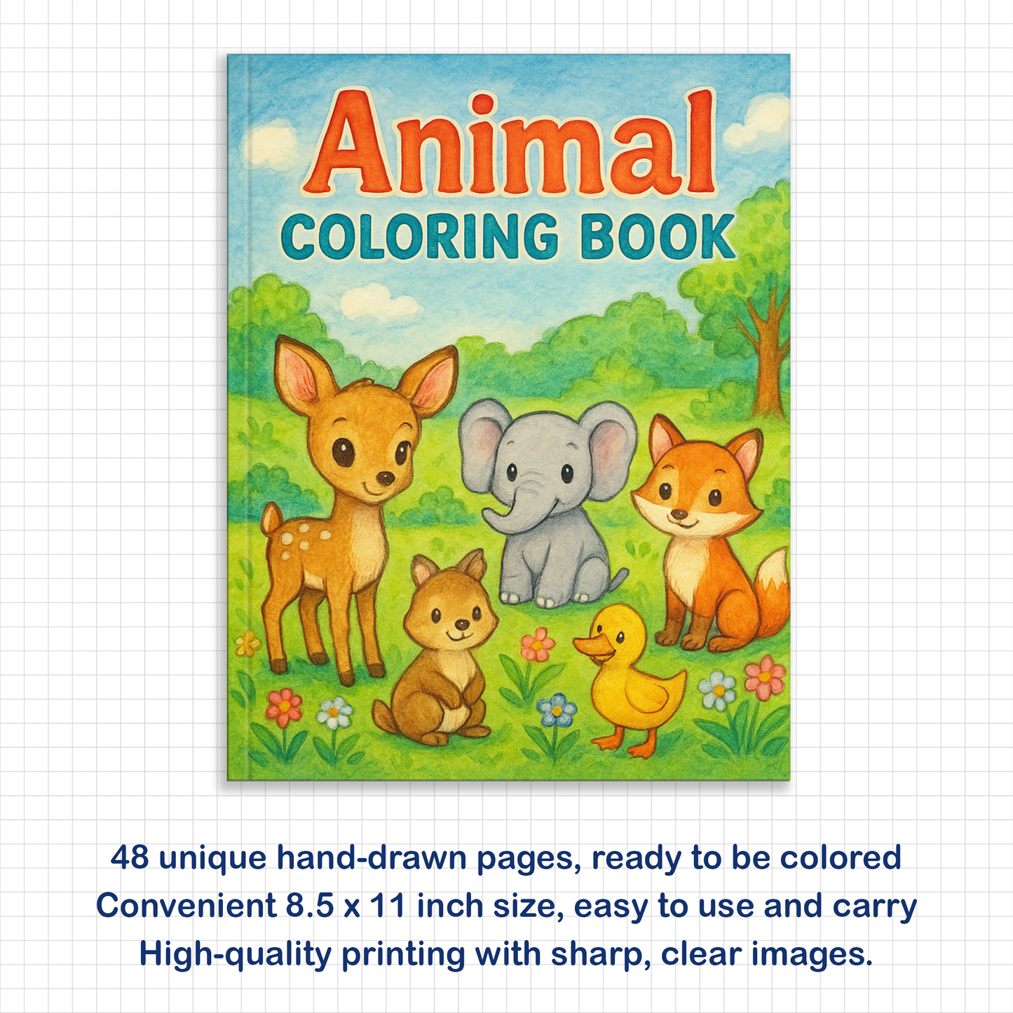 Animal Coloring Book - Relaxing and Joyful Animal Scenes to Color