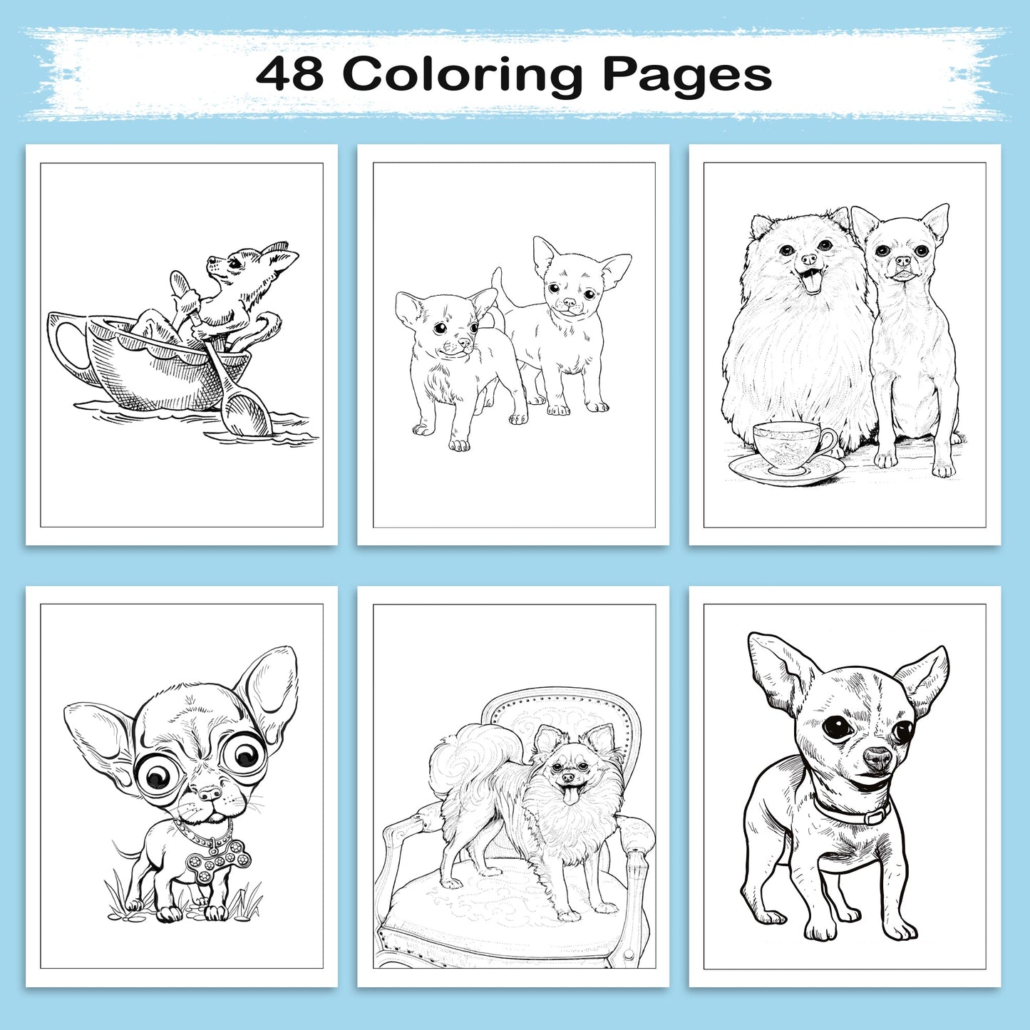 Chihuahua Love – Relaxing Coloring Book for Dog Fans of All Ages