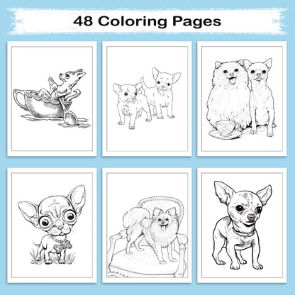Chihuahua Love – Relaxing Coloring Book for Dog Fans of All Ages