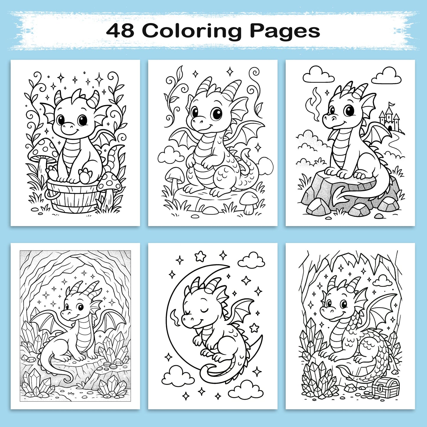Dragons & Dreams Coloring Book - A Magical Coloring Adventure
