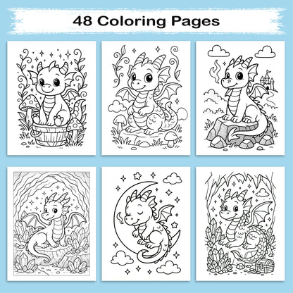 Dragons & Dreams Coloring Book - A Magical Coloring Adventure