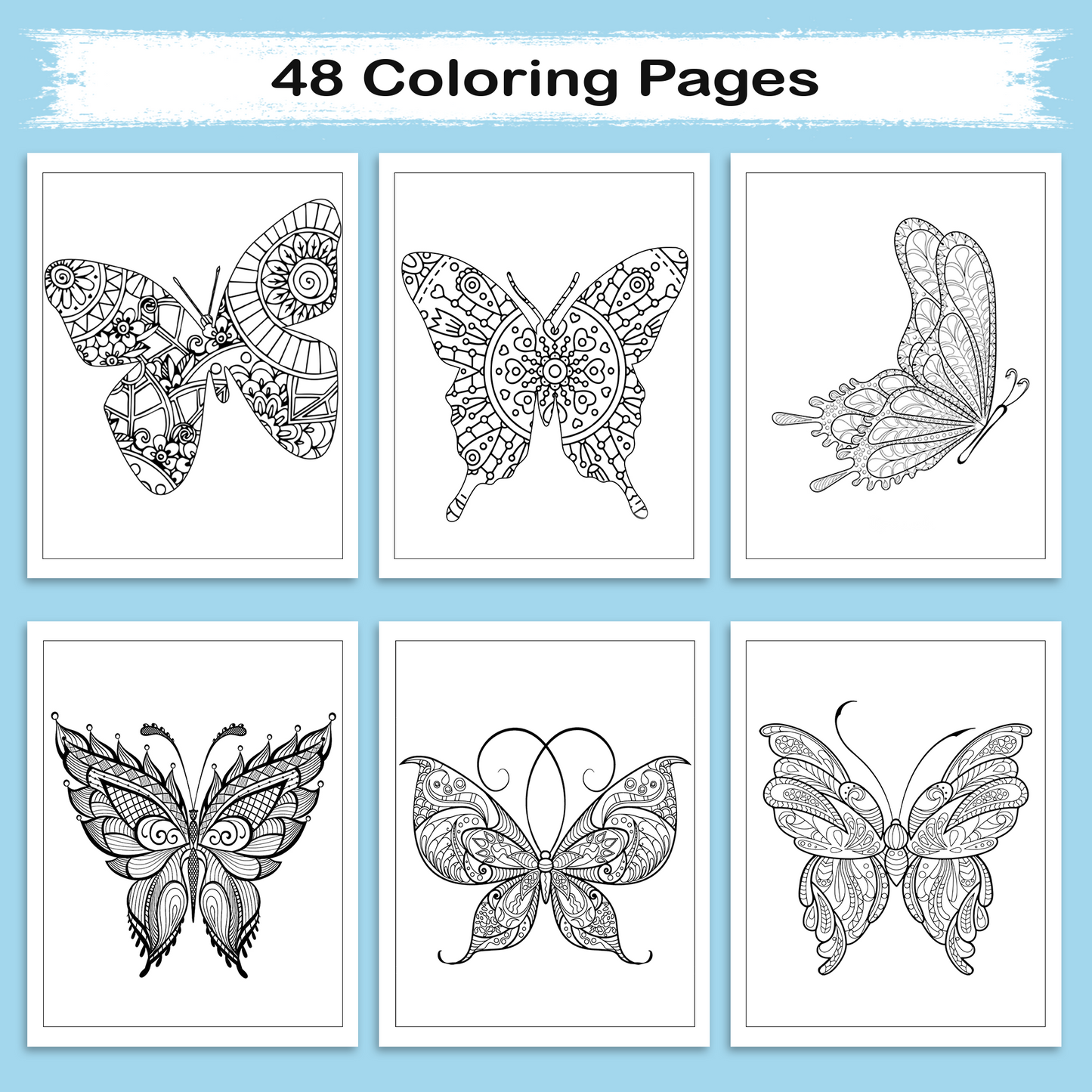 Beautiful Butterfly Coloring Book – Perfect Gift for Butterfly Lovers