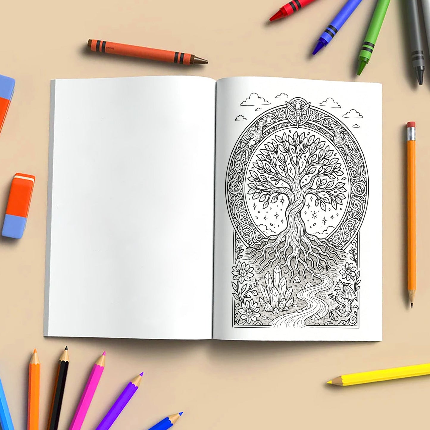 Tree of Life Mandala Coloring Book – Inspirational Nature Designs to Calm Your Mind