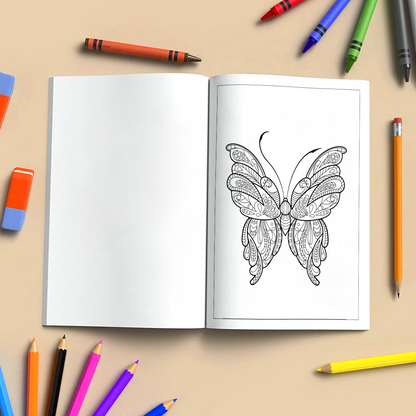 Beautiful Butterfly Coloring Book – Perfect Gift for Butterfly Lovers