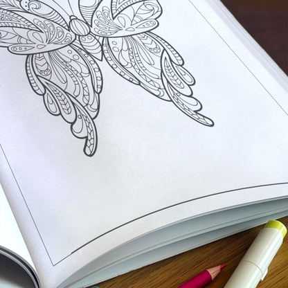 Beautiful Butterfly Coloring Book – Perfect Gift for Butterfly Lovers