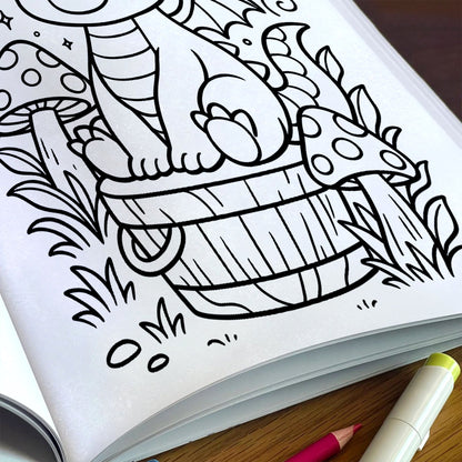 Dragons & Dreams Coloring Book - A Magical Coloring Adventure