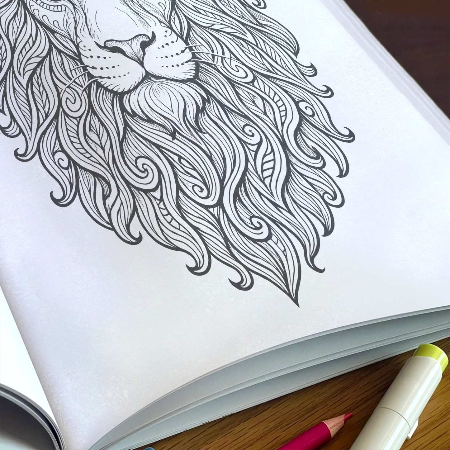 Forest Spirits Coloring Book - Animal Mandalas for Mindfulness and Relaxation