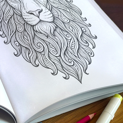 Forest Spirits Coloring Book - Animal Mandalas for Mindfulness and Relaxation