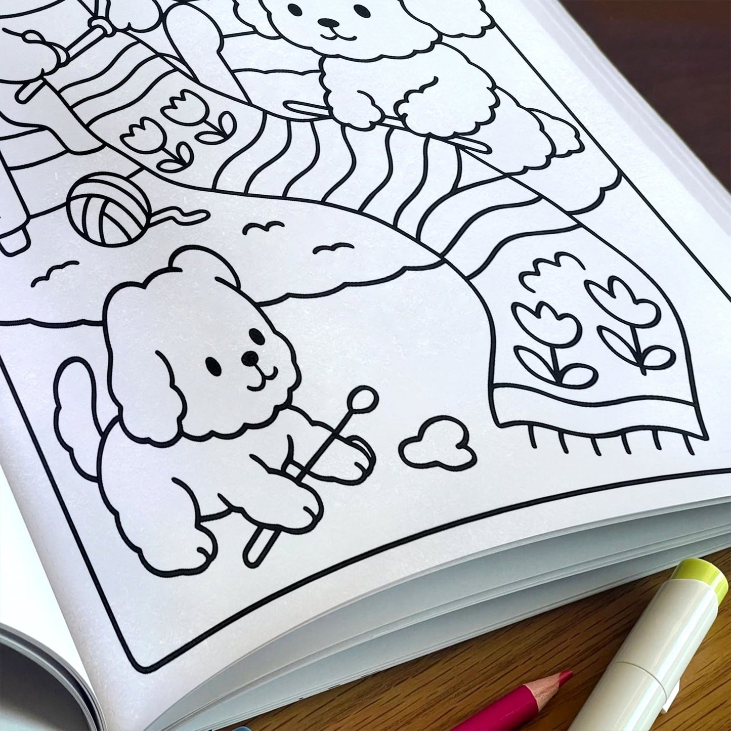 Cozy Bear Days – A Kawaii Coloring Adventure | 48 Adorable Cozy Bear-Themed Pages for Relaxation & Fun