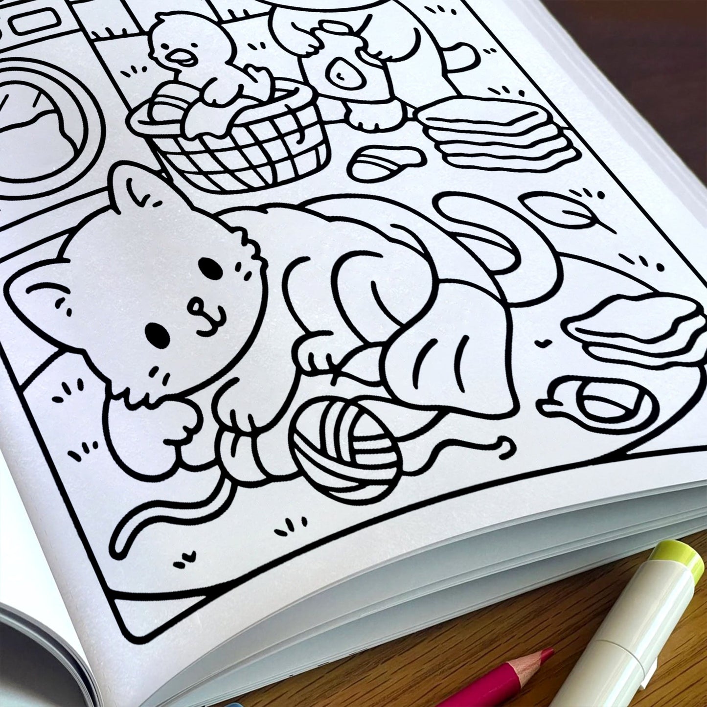 Cozy Farm Life: A Kawaii Coloring Book - Super Cute Animal Characters