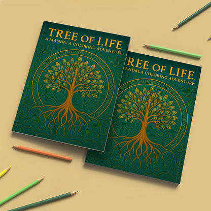 Tree of Life Mandala Coloring Book – Inspirational Nature Designs to Calm Your Mind