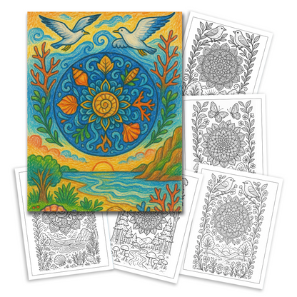Mandala Coloring Book - Beautiful Circular Patterns for Stress Relief