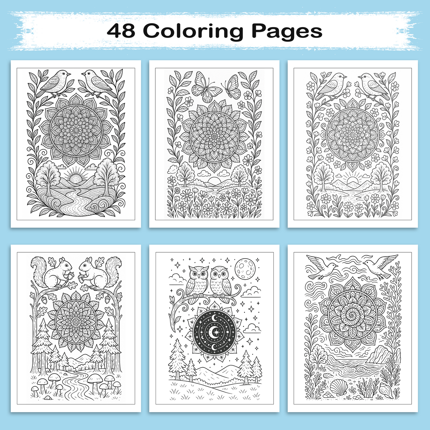 Mandala Coloring Book - Beautiful Circular Patterns for Stress Relief