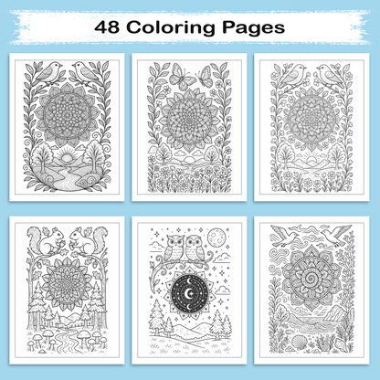Mandala Coloring Book - Beautiful Circular Patterns for Stress Relief