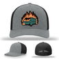 Dumpster Fire Leather Patch Hat
