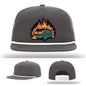 Dumpster Fire Leather Patch Hat