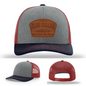 Dirty Hands Clean Money Hat | Blue Collar Leather Patch Design