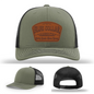 Dirty Hands Clean Money Hat | Blue Collar Leather Patch Design